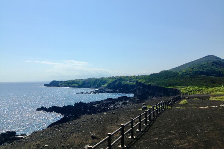 toshiki campsite, camp ground, oshima, izuoshima, tokyo, japan, tokyoislands, izuislands, ocean view, mountain view