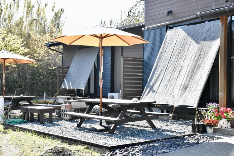 Hale Kai, Guest house, Oshima, izu Oshima, tokyo, japan, tokyo islands, izu islands, accommodation, cozy, Barbecue space