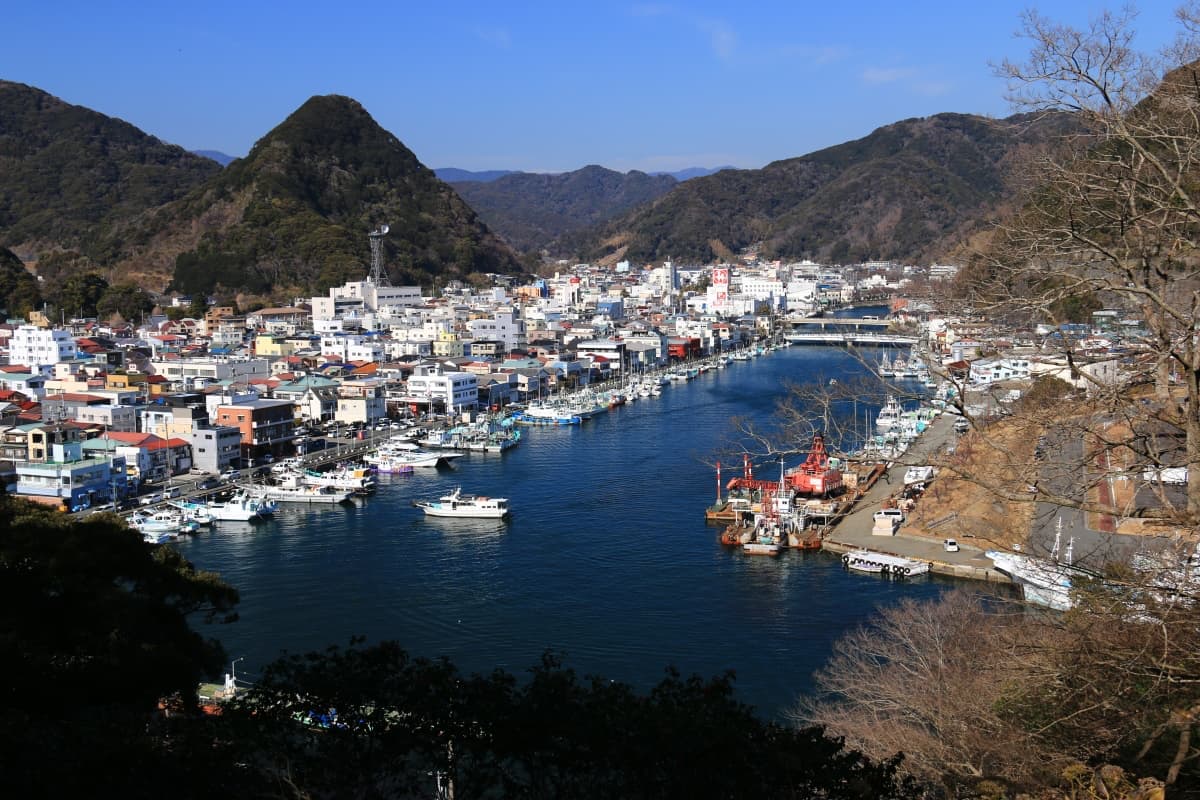 Access from Kansai area, Osaka, Kyoto or Kobe, to Tokyo Izu Islands, Japan JR Pass, flight, kansai map, Shimoda port