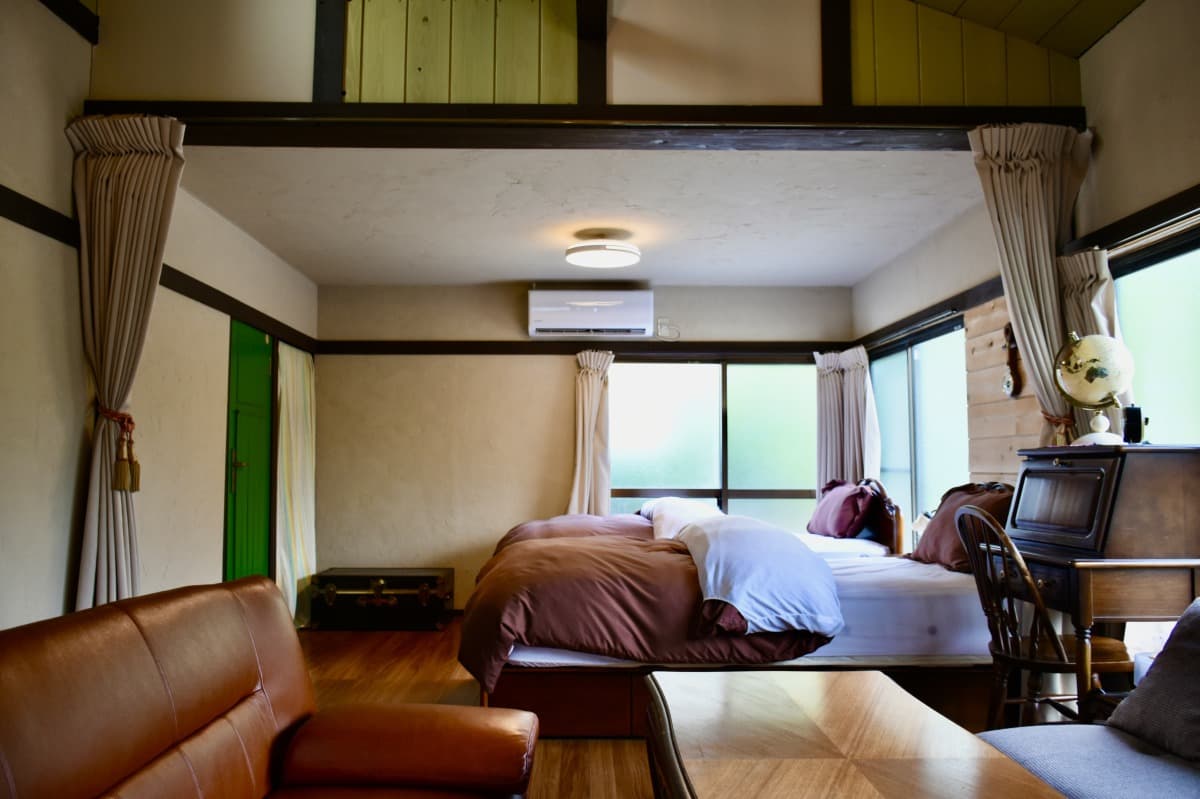 Motomachi Base, Private Rental House, Oshima Island, Tokyo Islands, Tokyo, Japan, Vacation rentals, bed, simmon beds, sofa beds