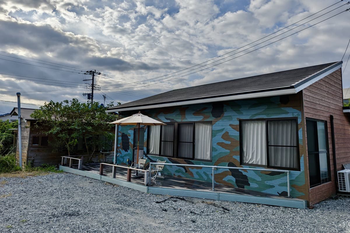 Motomachi Base, Private Rental House, Oshima Island, Tokyo Islands, Tokyo, Japan, Vacation rentals, terrace, berbeque