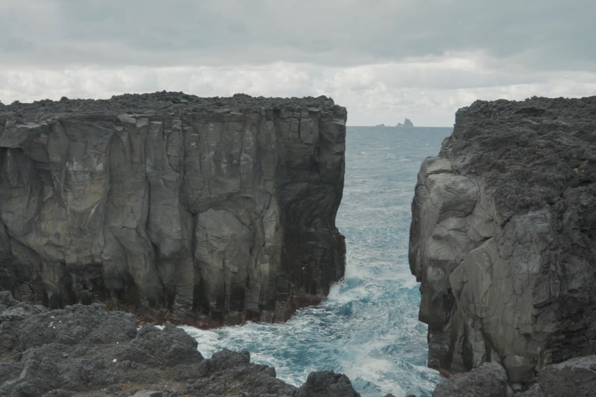 Miyakejima, island hopping, tour, fam trip, Charted Business Jet, helicopter, tokyo islands, izu islands, tokyo, japan, tokyo travel, japan travel, megane-iwa rock, glasses rock, volcanic island