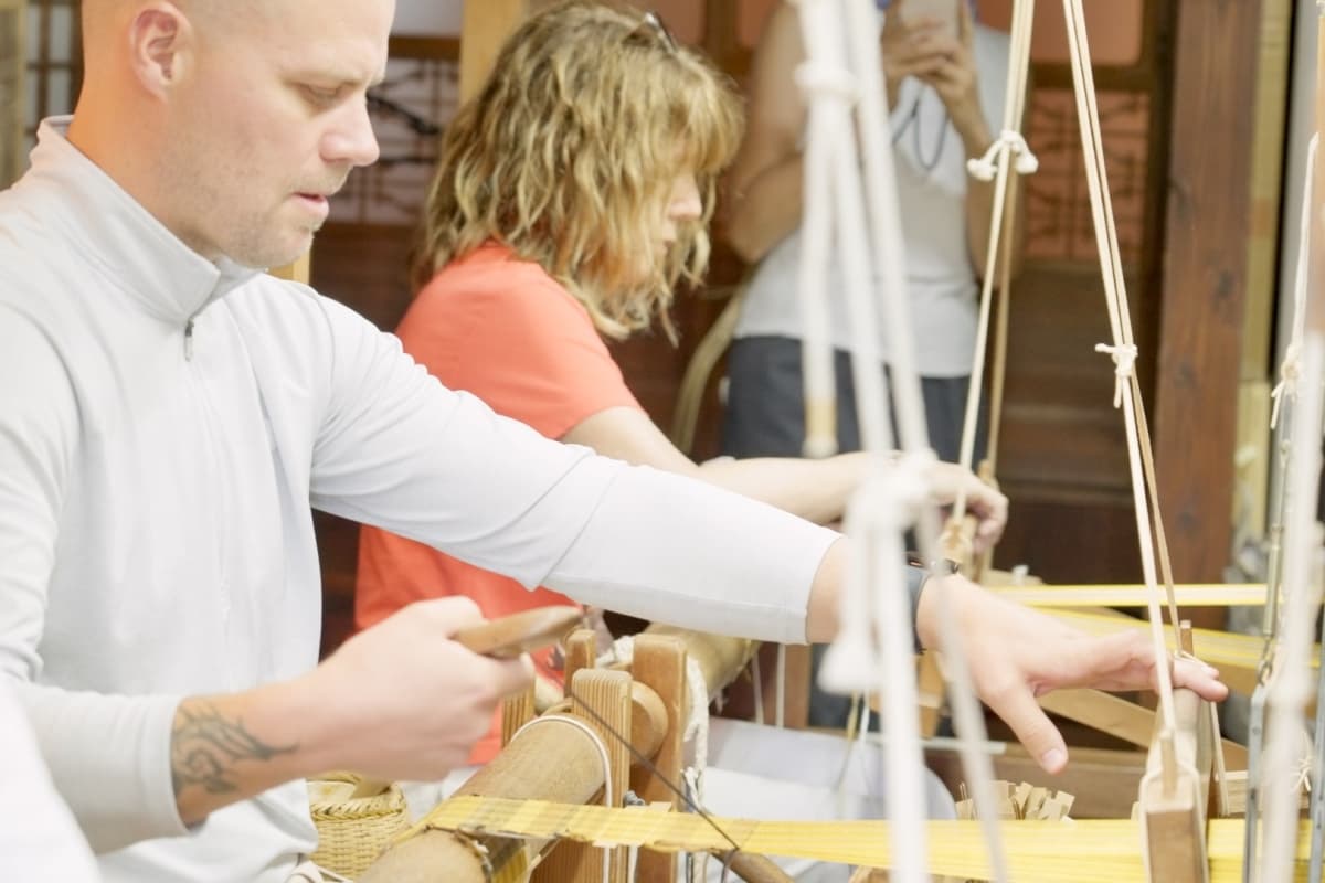 Hachijojima, Kihachijo Textile Weaving, Hachijo Folk Crafts Yamashita, silk, island cuisine, Private Jet Island Hopping to Tokyo’s Wild Side: A 3-Night Journey to Hachijojima & Oshima, Tokyo Islands, Izu Islands, Tokyo, Japan, Los Angeles, Hachijojima airport