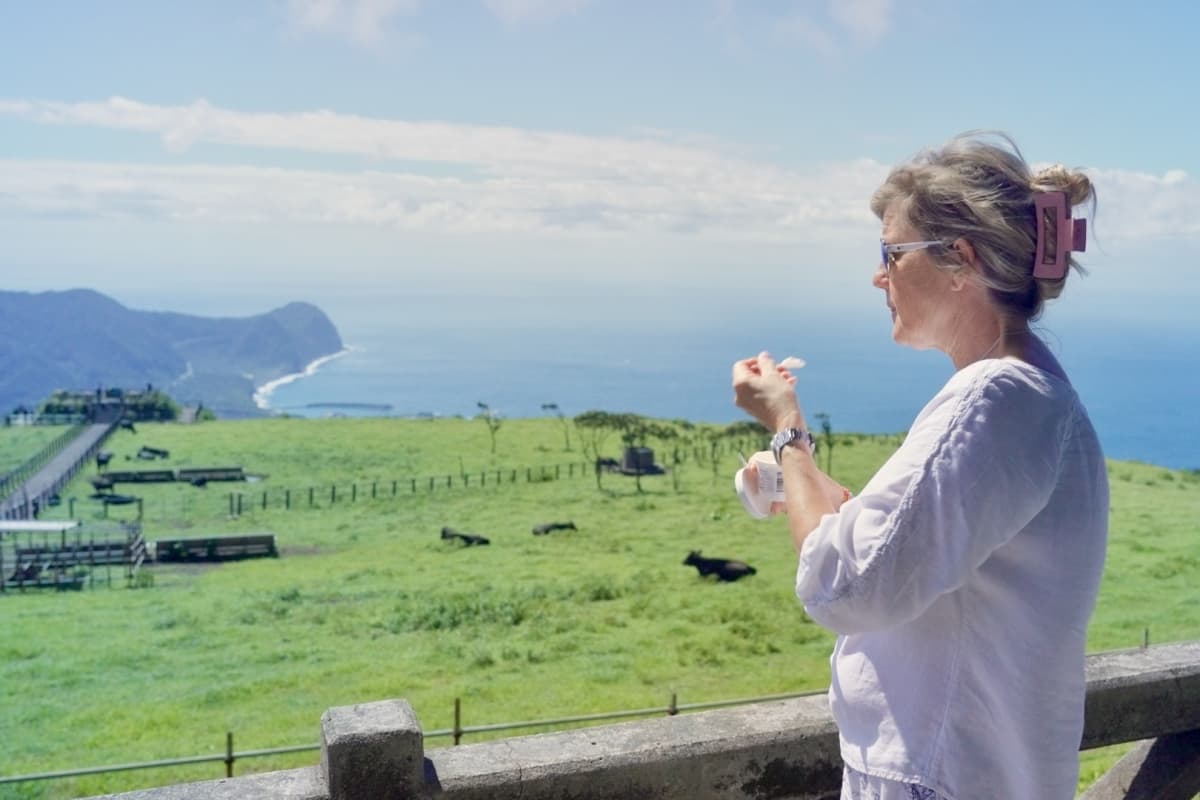 Hachijojima, Fureai farm, Jersey milk ice cream, Private Jet Island Hopping to Tokyo’s Wild Side: A 3-Night Journey to Hachijojima & Oshima, Tokyo Islands, Izu Islands, Tokyo, Japan