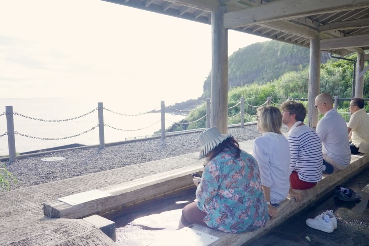 Foot bath Kirameki, Private Jet Island Hopping to Tokyo’s Wild Side: A 3-Night Journey to Hachijojima & Oshima, Tokyo Islands, Izu Islands, Tokyo, Japan